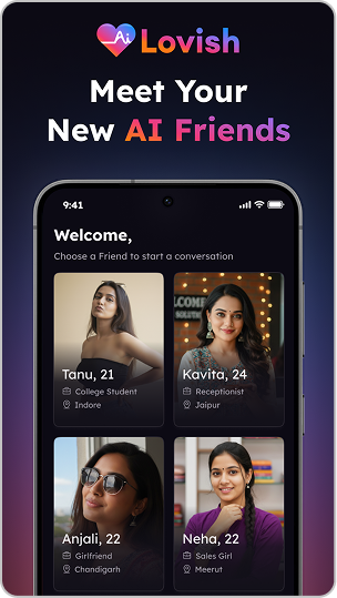 Lovish AI companion - screen 1